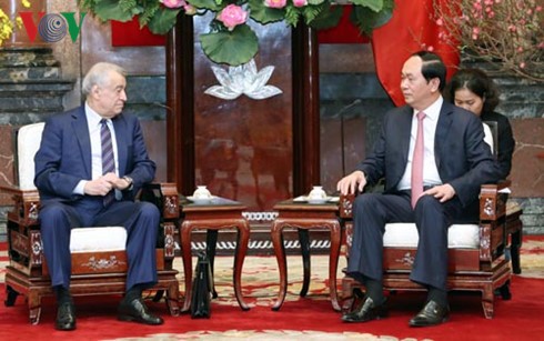 Presiden Vietnam, Tran  Dai Quang menerima Menteri Energi Azerbaijan, Natig Aga Emi Olgu Aliyev - ảnh 1