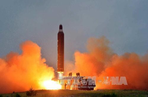 AS, Jepang dan Republik Korea memberikan reaksi terhadap peluncuran rudal oleh RDRK - ảnh 1