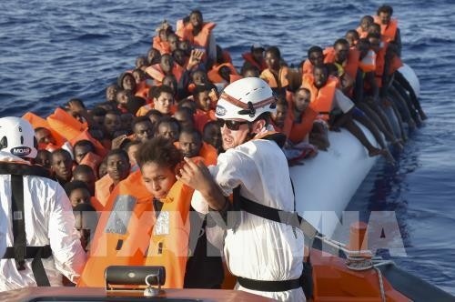 Masalah migran: Italia menyelamatkan ratusan orang yang berada di peluaran laut Libia - ảnh 1
