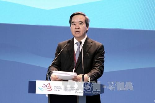  Kepala Departemen Ekonomi KS PKV Nguyen Van Binh membacakan pidato di Forum Ekonomi Internasional Ketimuran ke-3 di Federasi Rusia - ảnh 1