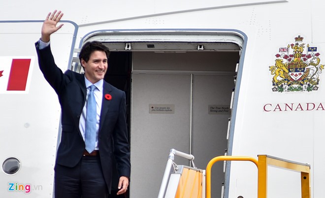 Pers Kanada meliput secara kental tentang kunjungan PM Kanada, Justin Trudeau di Vietnam - ảnh 1