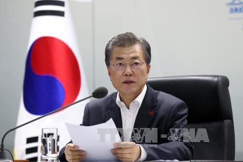 Presiden Republik Korea meminta supaya menciptakan syarat kepada RDRK untuk menghadiri Olimpiade Pyeongchang - ảnh 1