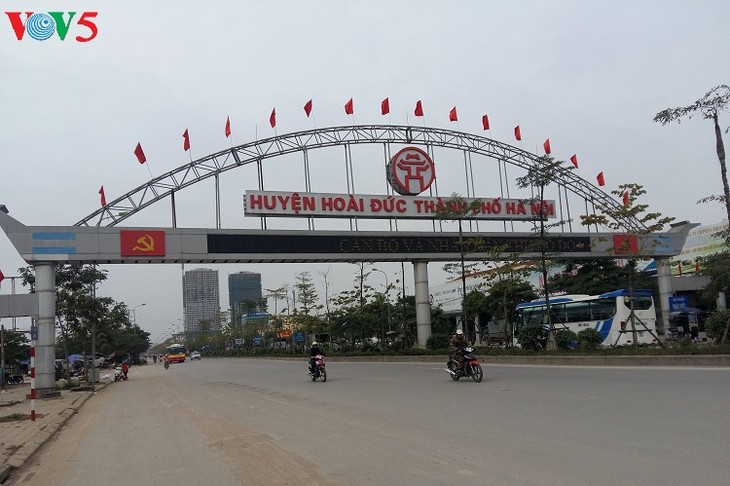 Kabupaten Hoai Duc, Kota Hanoi dari standar pedesaan baru menggeliat menjadi perkotaan yang modern - ảnh 1