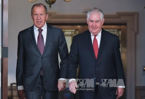 Menteri Luar Negeri Rusia dan AS melakukan pembicaraan telepon tentang situasi RDRK dan Suriah - ảnh 1