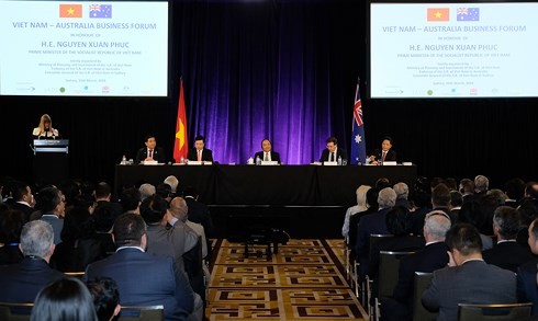  PM Nguyen Xuan Phuc menghadiri Forum Badan Usaha Vietnam-Australia - ảnh 1