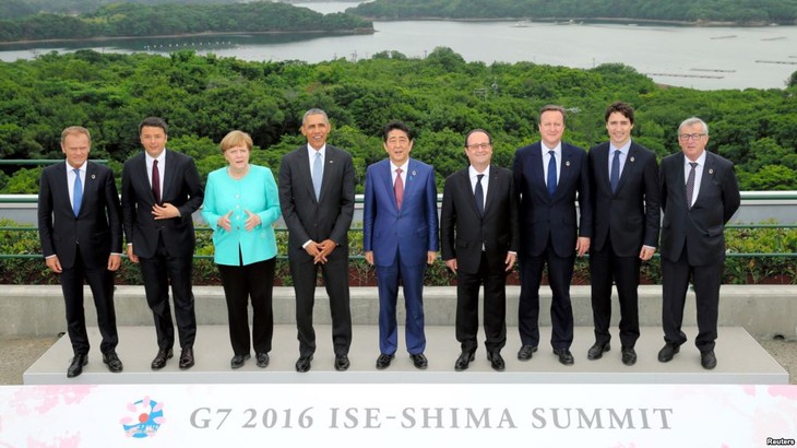 Pemimpin G-7 akan menimbulkan tekanan terhadap AS tentang masalah tarif impor - ảnh 1