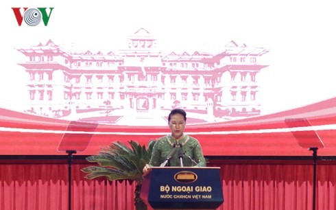 Ketua MN Viet Nam, Nguyen Thi Kim Ngan menghadiri sidang pleno pekerjaan Diplomasi MN pada periode integrasi internasional - ảnh 1