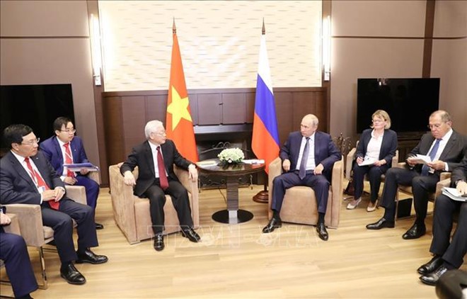 Pernyataan Bersama  tentang hasil kunjungan resmi  Sekjen KS PKV, Nguyen Phu Trong di Federasi Rusia - ảnh 1