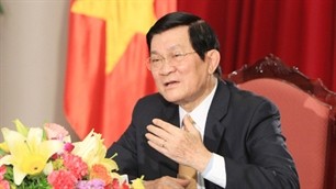 VOV interviews State President Truong Tan Sang  - ảnh 1
