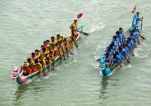 Dragon boat race festival in Ha Tinh - ảnh 1