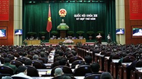 National Assembly discusses draft Law on National Defense and Security Education - ảnh 1