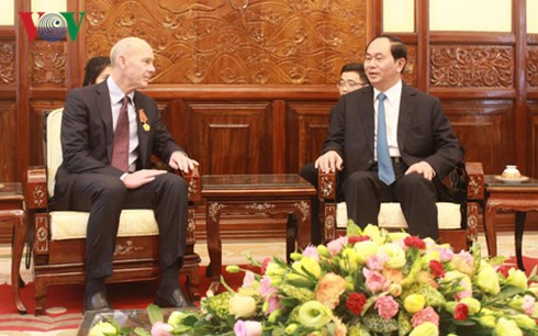 President Tran Dai Quang receives World Vision International Chief Kevin Jenkins - ảnh 1