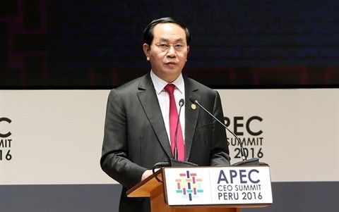 President Tran Dai Quang calls for ideas for APEC Year 2017  - ảnh 1