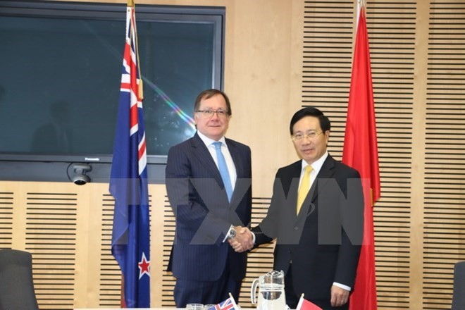 Vietnam, New Zealand foreign ministers meet in Auckland - ảnh 1