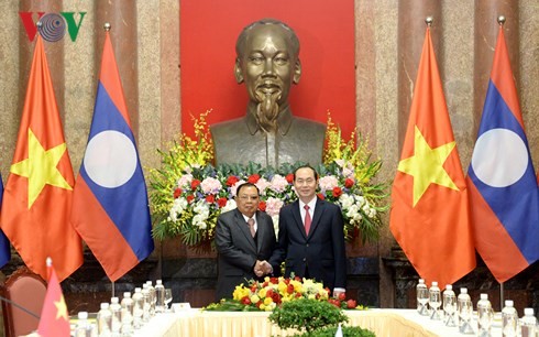 President praises flourishing Vietnam-Laos special solidarity  - ảnh 1