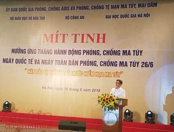 Meeting responds to anti-drug month of action  - ảnh 1