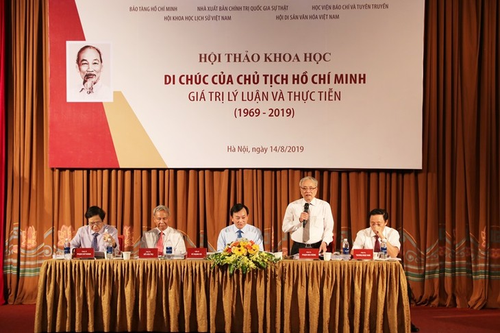  Workshop on scientific, practical values of President Ho Chi Minh’s testament - ảnh 1