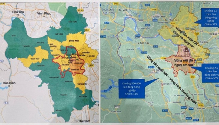 Hanoi to be divided into three zones for social distancing classification  - ảnh 1