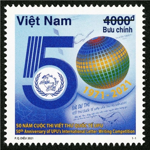 Vietnam issues stamp on 50th anniversary of UPU International Letter Writing Contest - ảnh 1