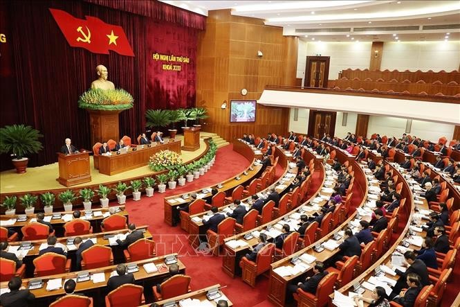Party Central Committee’s 6th Conference discusses major projects  - ảnh 1