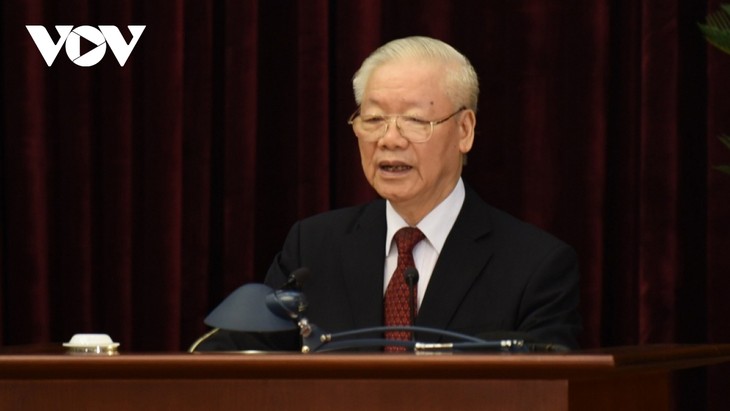 Party chief highlights resolve to make Vietnam more powerful and prosperous - ảnh 1