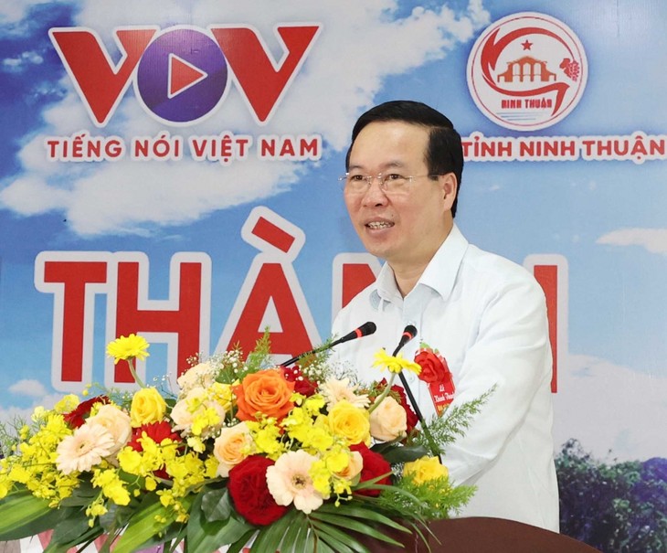 President inaugurates VOV's South Central Transmitter Station - ảnh 2