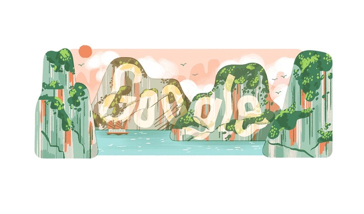Google Doodle celebrates Vietnam’s Ha Long Bay - ảnh 1