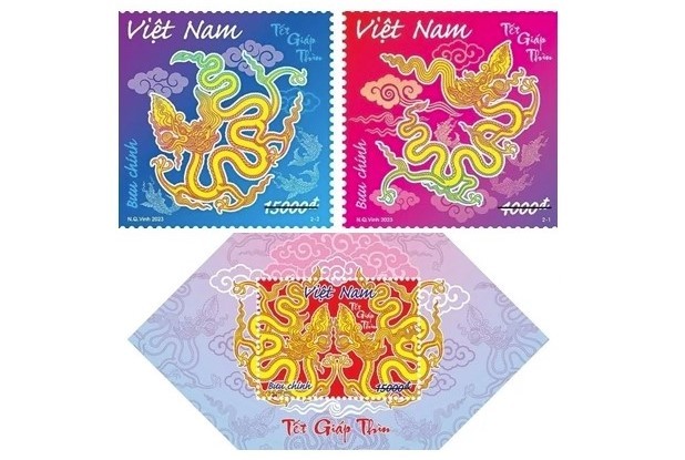 Lunar New Year stamp collection unveiled  - ảnh 1
