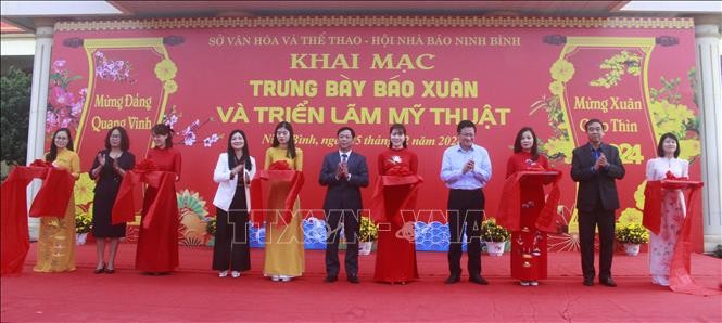 Newspaper festivals celebrate the Party and spring across Vietnam  - ảnh 1