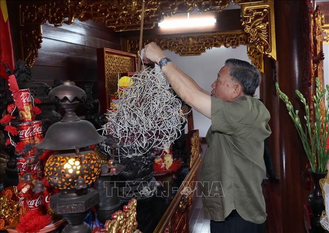President To Lam visits Na Tu National Historical Relic Site - ảnh 1