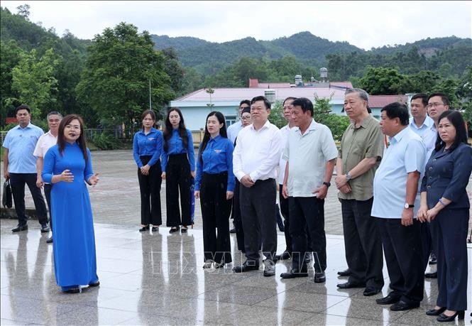 President To Lam visits Na Tu National Historical Relic Site - ảnh 2