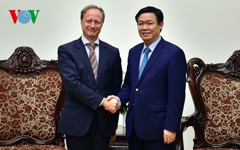 越南政府副总理王庭惠会见欧盟驻越大使安格莱特   - ảnh 1