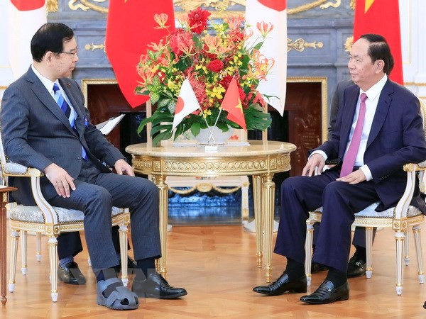 越南国家主席陈大光会见日本共产党党首志位和夫 - ảnh 1