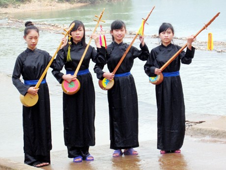 越南广宁省岱依族同胞的传统乐器——丁琴 - ảnh 1