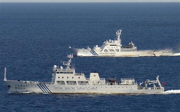 ญี่ปุ่นพบกองเรือรบของจีนใกล้บริเวณหมู่เกาะที่มีการพิพาท - ảnh 1