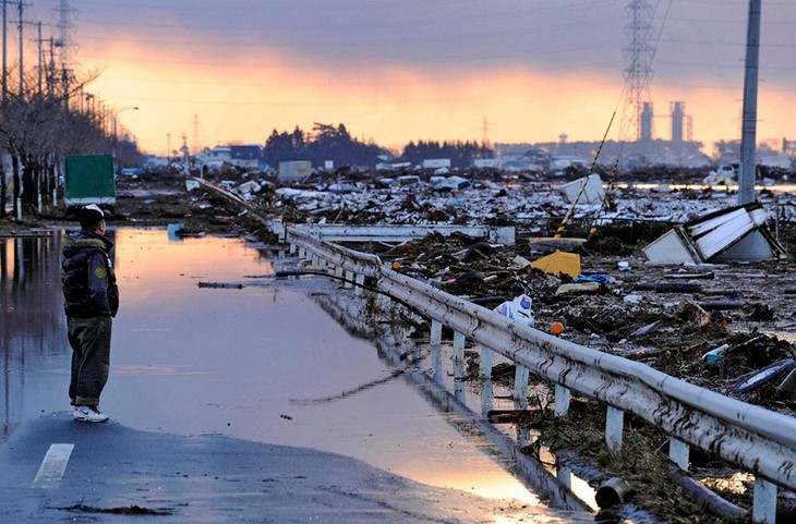 ญี่ปุ่นรำลึก 5 ปีภัยพิบัติแผ่นดินไหวและสึนามิ  - ảnh 1