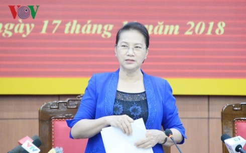 Председатель Национального собрания Вьетнама посетила провинцию Тхайбинь с рабочим визитом - ảnh 1