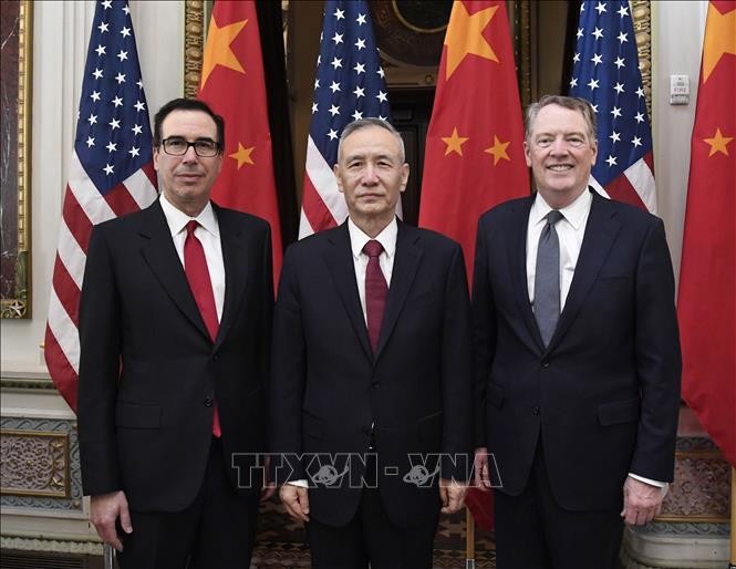 США и Китай провели первый день торговых переговоров - ảnh 1