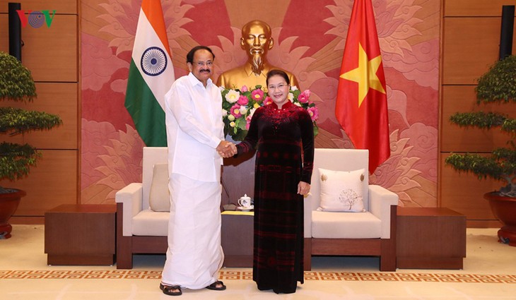 Спикер парламента Вьетнама Нгуен Тхи Ким Нган приняла вице-президента Индии - ảnh 1