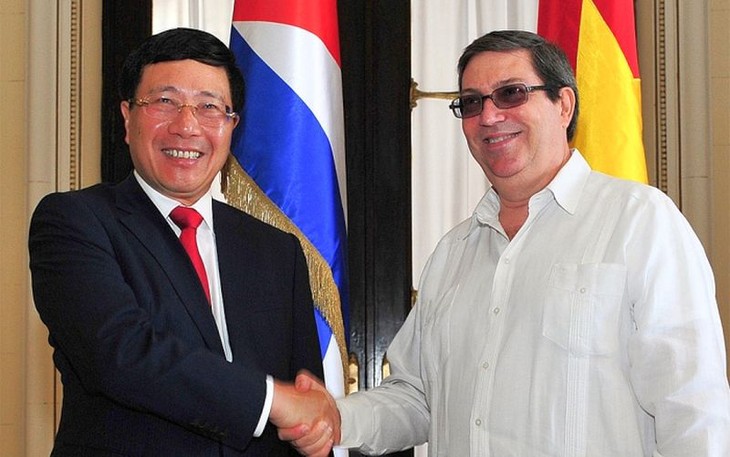Вице-премьер, министр иностранных дел СРВ Фам Бинь Минь начал официальный визит на Кубу - ảnh 1