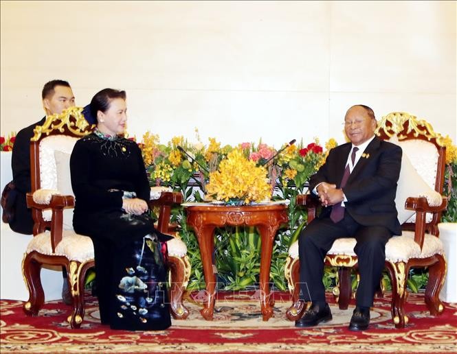 Председатель НА Камбоджи Хенг Самрин начал официальный визит во Вьетнам - ảnh 1