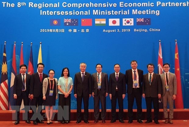 Вьетнам принял участие в 8-й межсессионной встречи на уровне министров стран-участниц Всестороннего регионального экономического партнерства в Китае  - ảnh 1