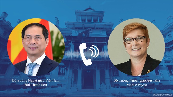 Министр иностранных дел Вьетнама провел телефонный разговор с министром иностранных дел Австралии - ảnh 1
