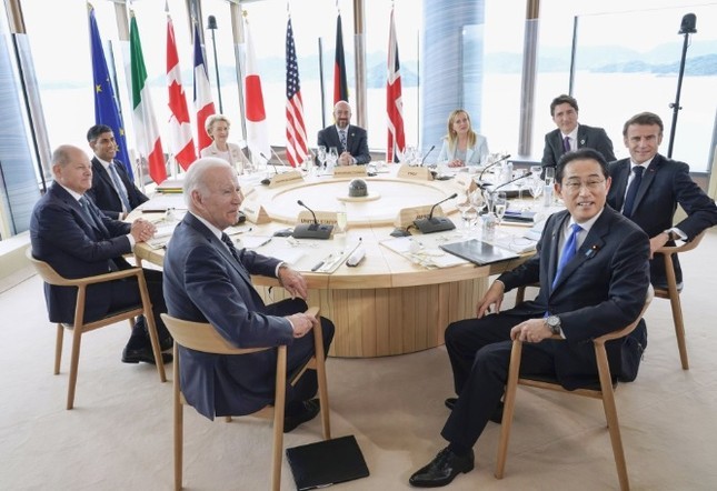 На саммите G7 было принято совместное заявление по Украине  - ảnh 1