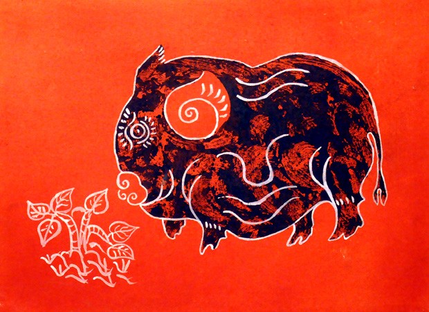 Zodiac animal paintings decorated for Tet holidays - ảnh 2