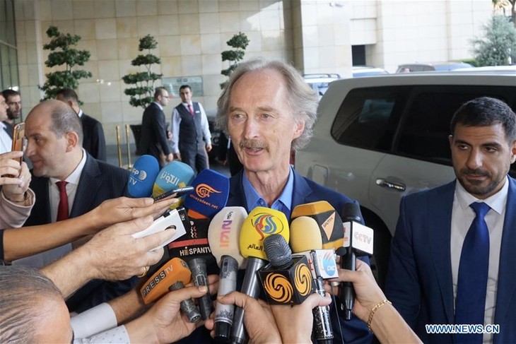 UN envoy arrives in Syria to push peace progress - ảnh 1