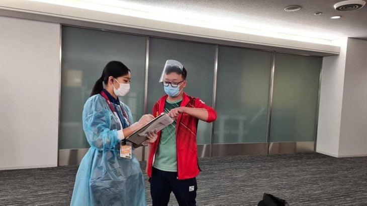 Vietnamese athletes arrive in Japan for 2020 Tokyo Olympics - ảnh 4