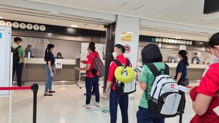Vietnamese athletes arrive in Japan for 2020 Tokyo Olympics - ảnh 5
