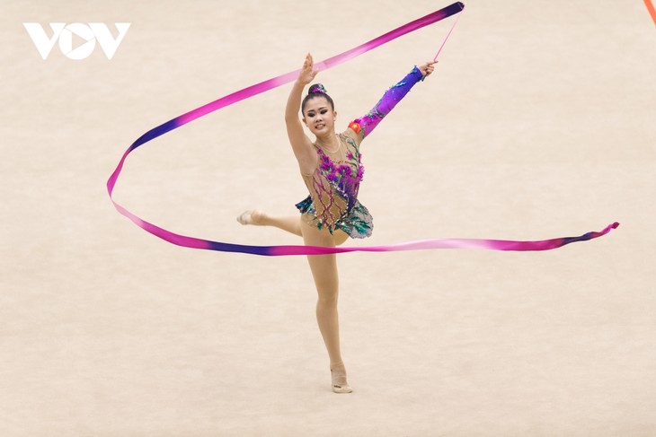 Vẻ đẹp của các “bóng hồng” môn Thể dục nghệ thuật tại SEA Games 31 - ảnh 3