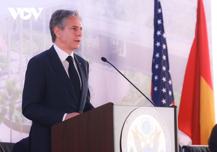 Ngoại trưởng Blinken khởi công trụ sở Đại sứ quán Mỹ mới ở Hà Nội - ảnh 4